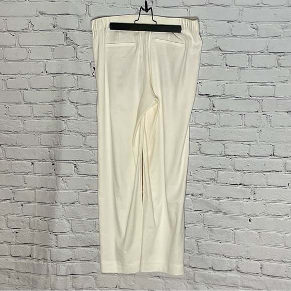 J Jill Love Linen Porcelain Pleated Side Zip Trousers Medium NWT - Picture 6 of 14